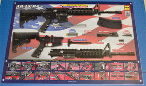AR-15_SPC Gun Cleaning Mat by TACAT (Land Of The Free) - Tactical Atlas