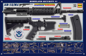 The United States Department of Homeland Security M4 Padded Gun Cleaning Mat by Tactical Atlas - Tactical Atlas