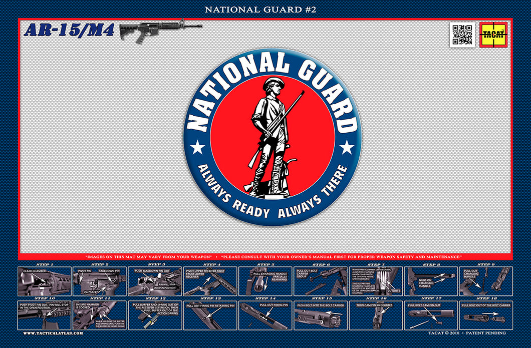 The United States National Guard M4 Padded Gun Cleaning Mat by Tactical Atlas - Tactical Atlas