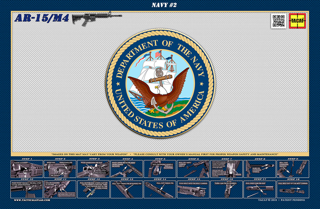 The United States Navy M4 Padded Gun Cleaning Mat by Tactical Atlas - Tactical Atlas