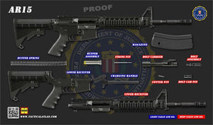 TACAT Pro M4 / AR-15 Gun Cleaning Mat (FBI) - Tactical Atlas
