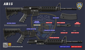 TACAT Pro M4 / AR-15 Gun Cleaning Mat (NYPD) - Tactical Atlas
