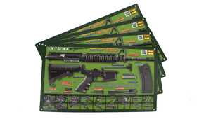 . OD Green AR-15 Padded Gun Cleaning Mat by Tactical Atlas - Tactical Atlas