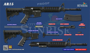 TACAT Pro M4 / AR-15 Gun Cleaning Mat (Sunrise PD) - Tactical Atlas