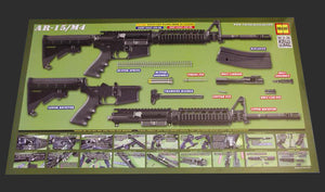 AR-15 SPC Gun Cleaning Mat by TACAT (OD Green) - Tactical Atlas